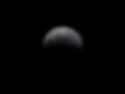 More than half moon dimmed.